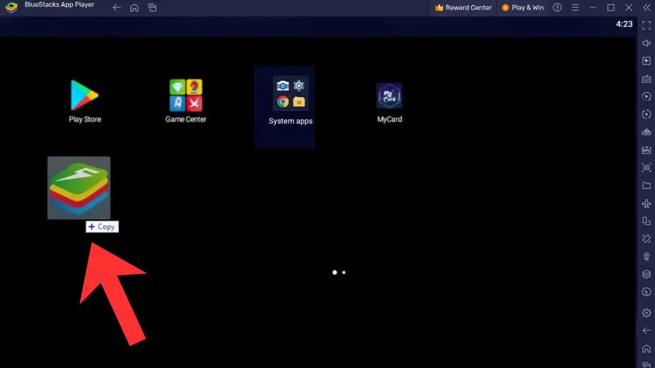Arrastra y suelta para instalar la aplicación