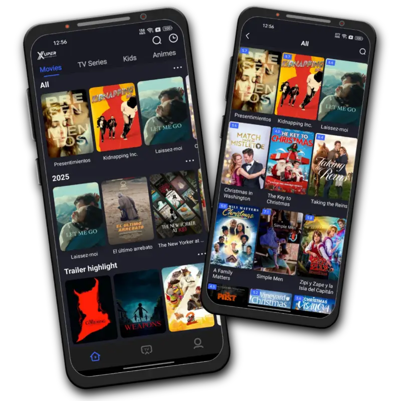 Xuper TV Mockup Phones