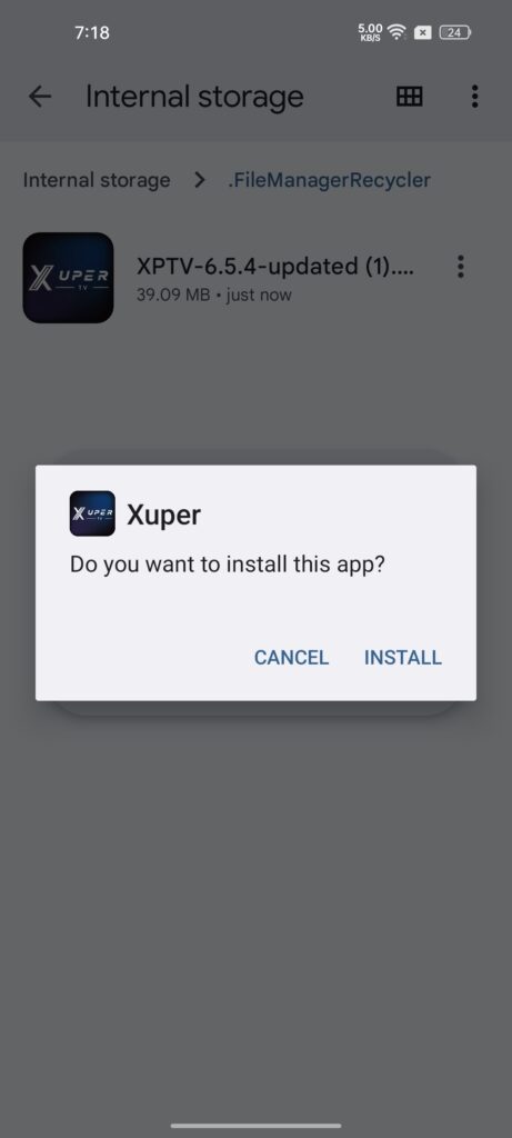 Instalar la aplicación